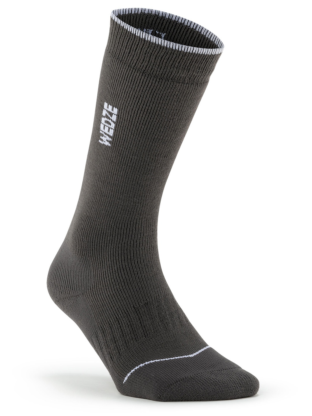 

WEDZE By Decathlon Black Patterned Knee-Length Socks