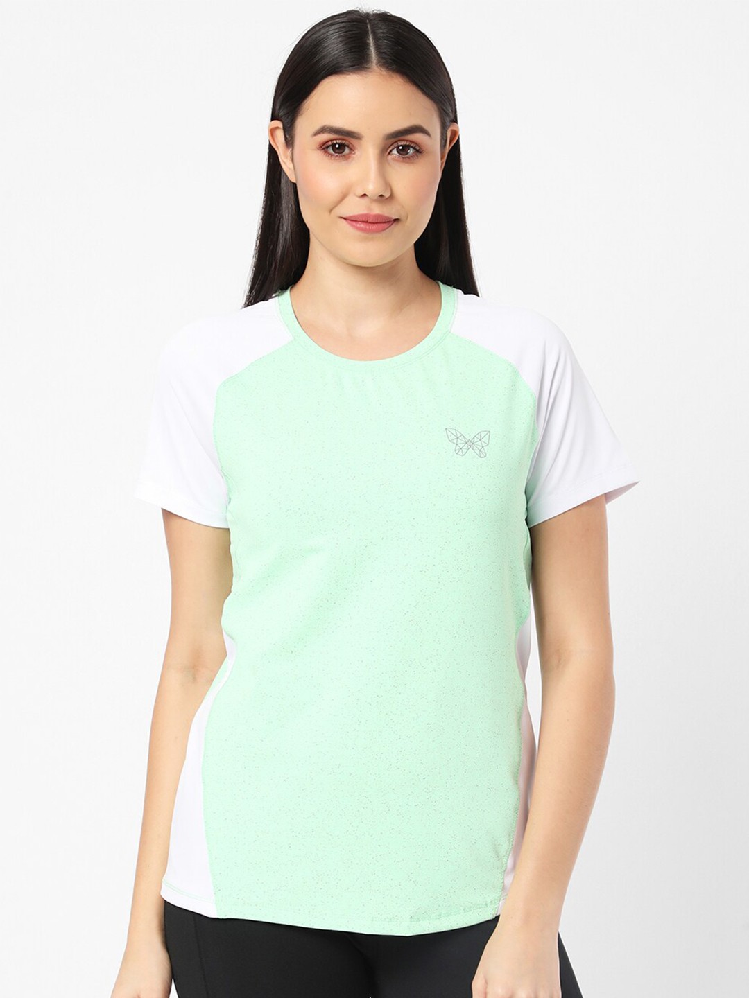 

R&B Women Green Extended Sleeves T-shirt