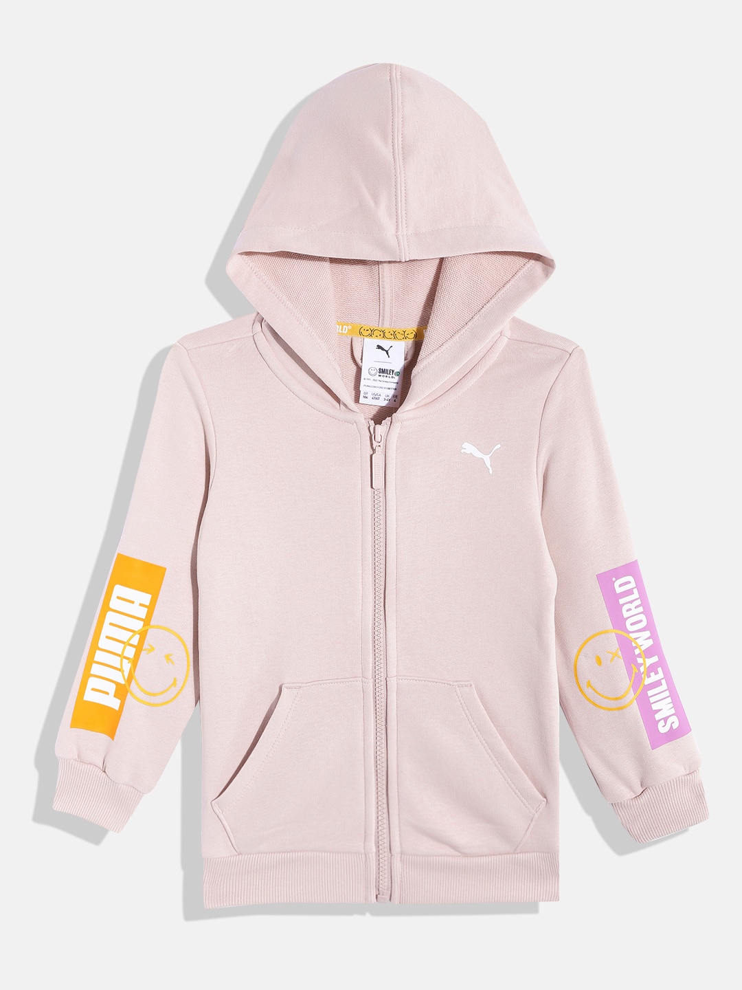 

Puma Kids SW Full-Zip Regular Fit Hooded Sweatshirt, Peach