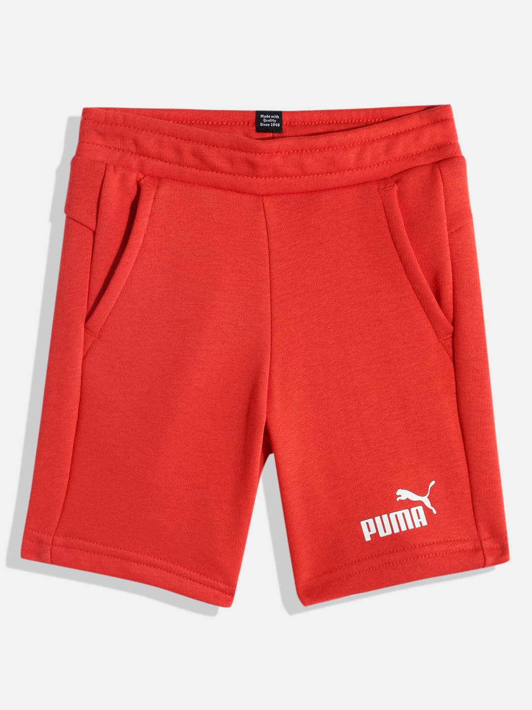 

Puma Boys Essentials Youth Sweat Shorts, Red