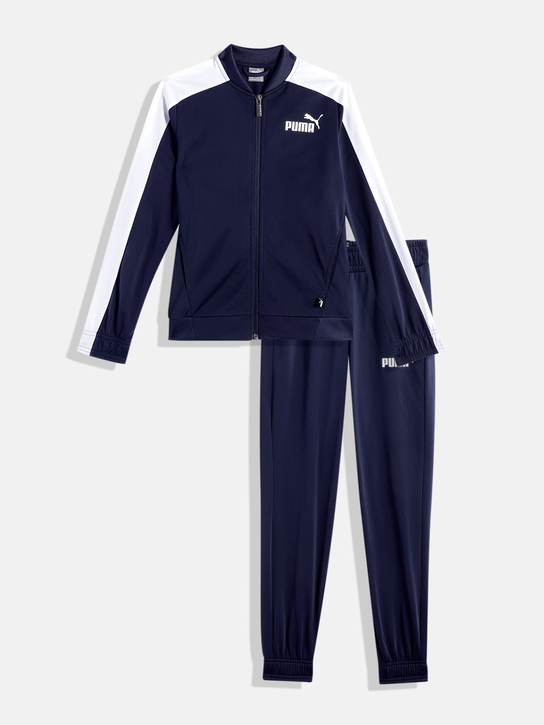 

Puma Boys Baseball Youth Brand Logo Printed Tracksuit, Navy blue