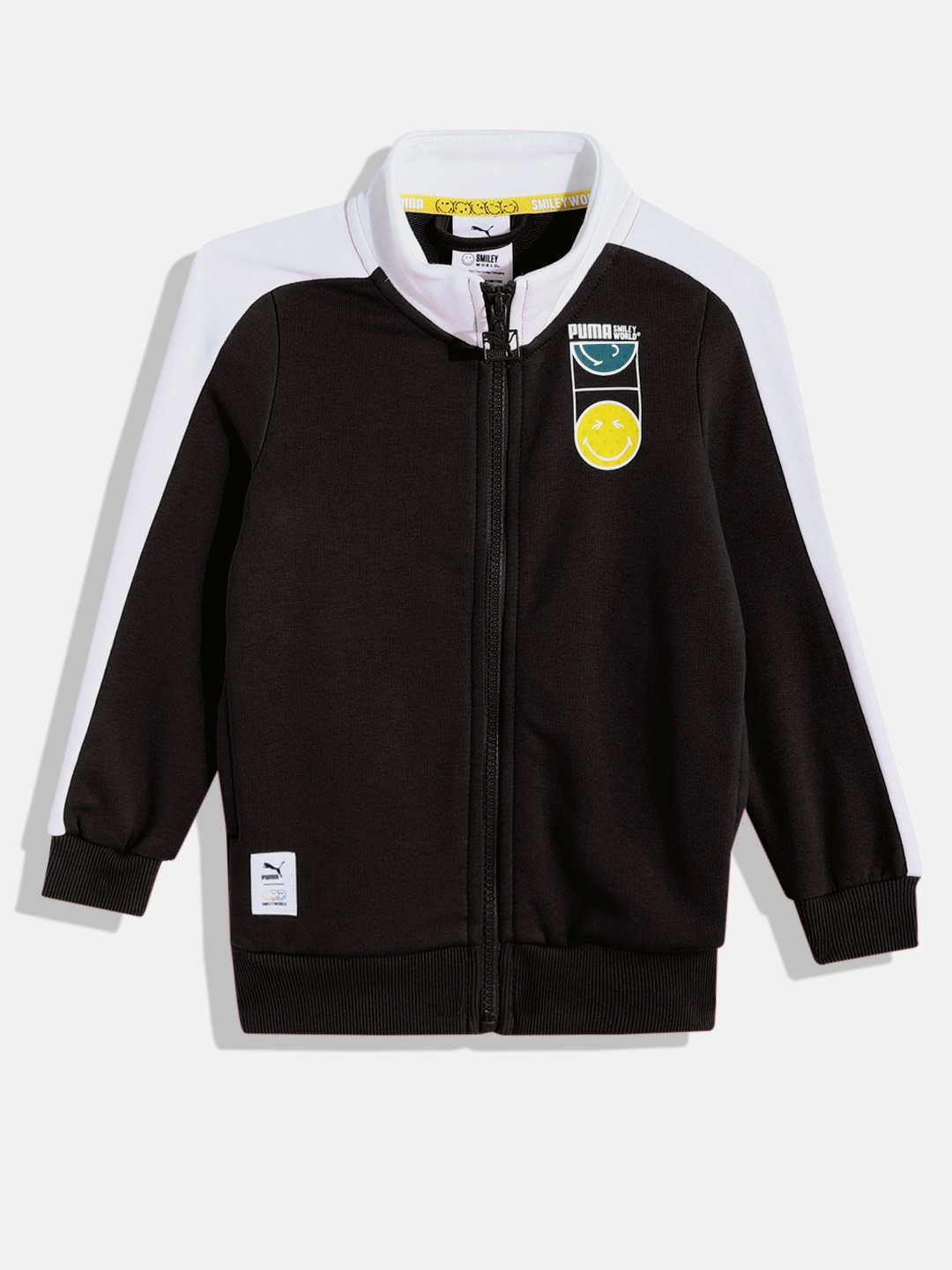 

Puma Kids Smiley World T7 Bomber Regular Fit Jacket, Black