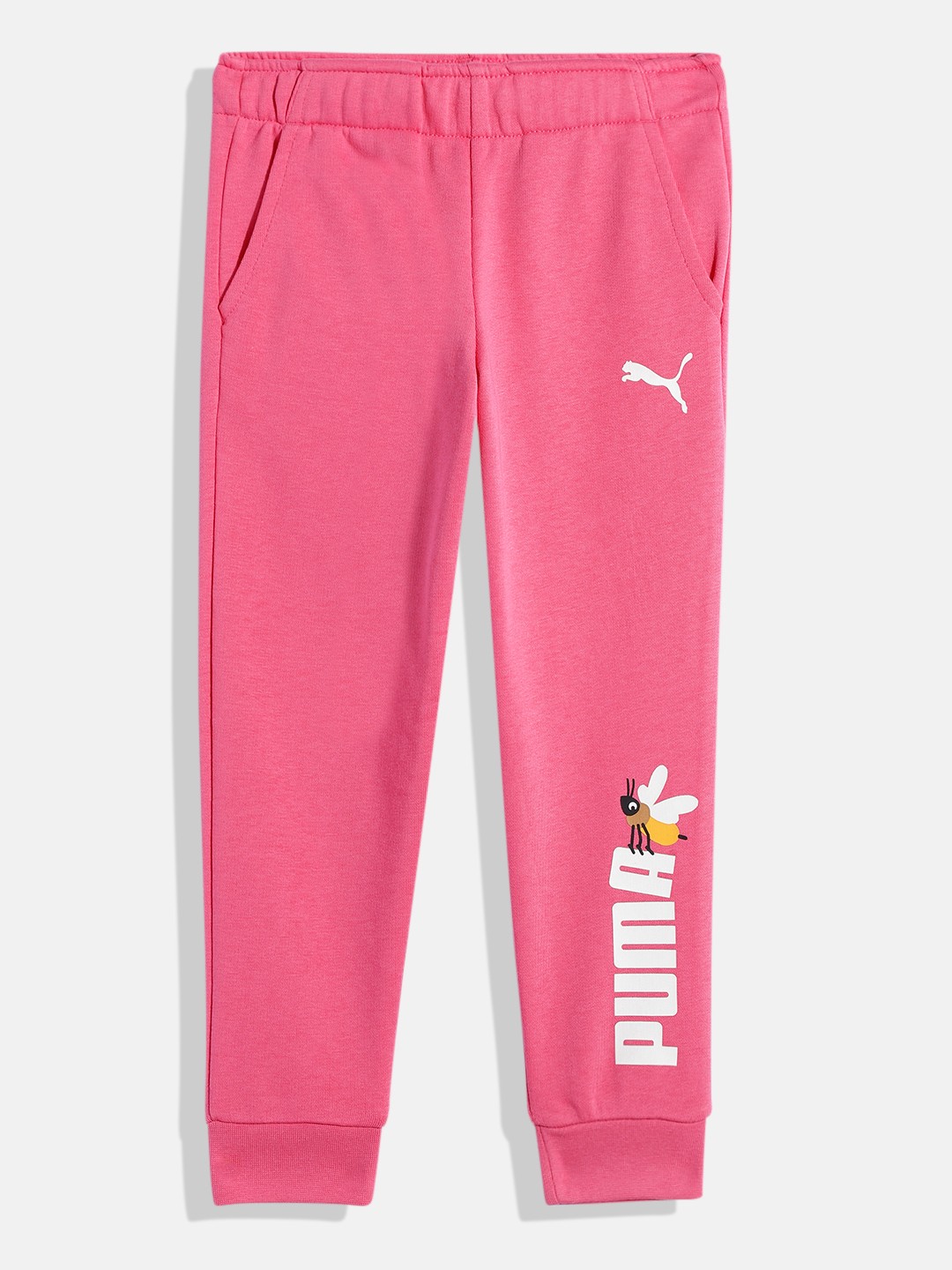 

Puma Kids Small World Brand Logo Regular Fit Joggers, Pink