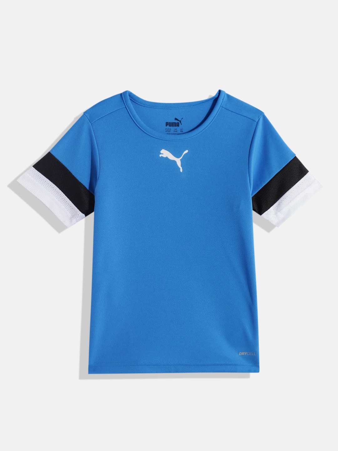 

Puma Kids Team Rise Brand Logo Printed Football T-shirt, Blue