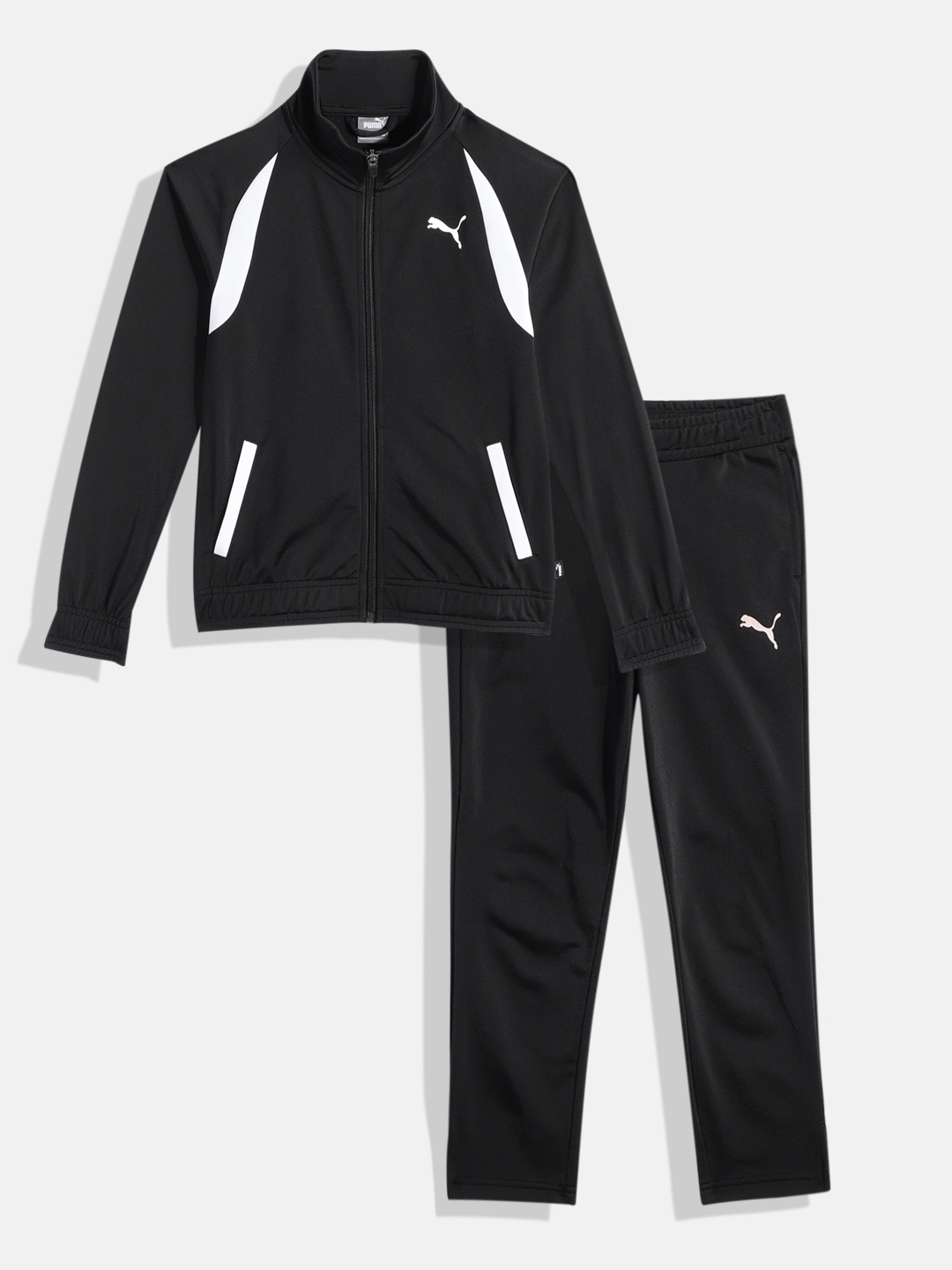 

Puma Girls Classic Tricot Tracksuit, Black
