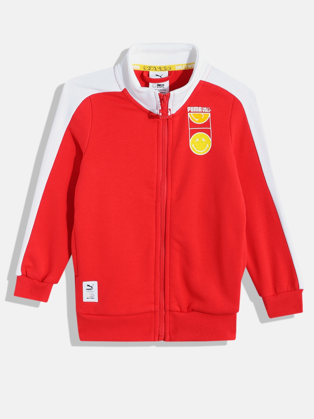 

Puma Kids Smiley World T7 Regular Fit Bomber Jacket, Red