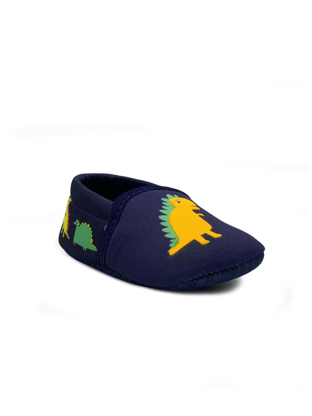 

KazarMax Kids Blue Dino Embroidered TOOTSIES Booties