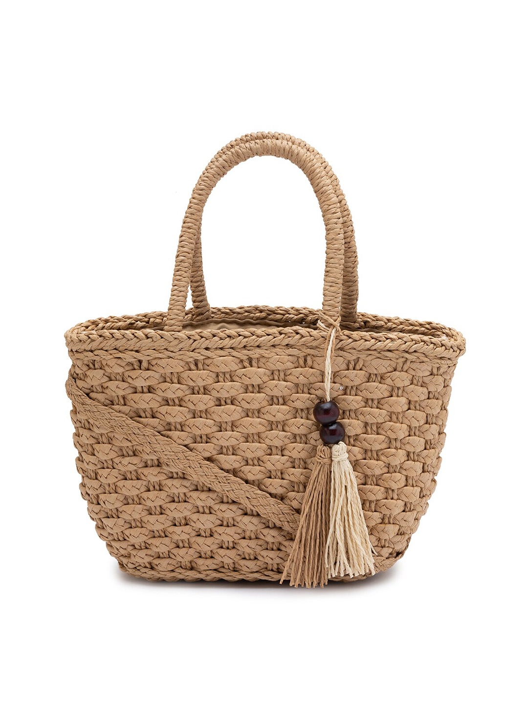 

Sole To Soul Women Khaki Structured Handheld Bag