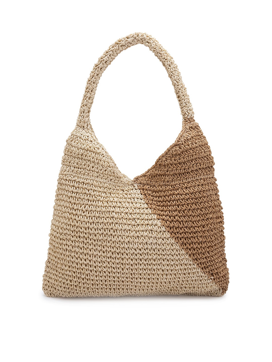 

Sole To Soul Women Khaki Oversized Structured Handheld Bag