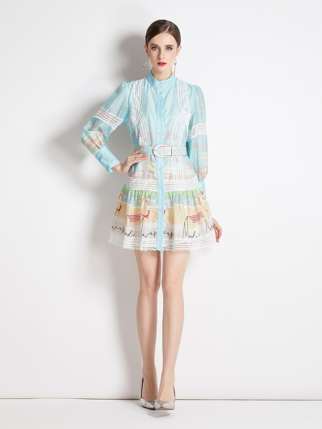 

JC Collection Green Floral Mini Dress