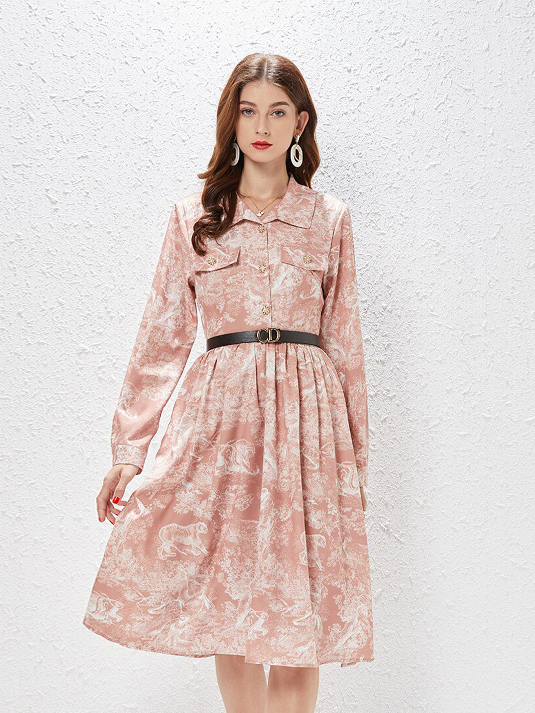 

JC Collection Red Floral Dress
