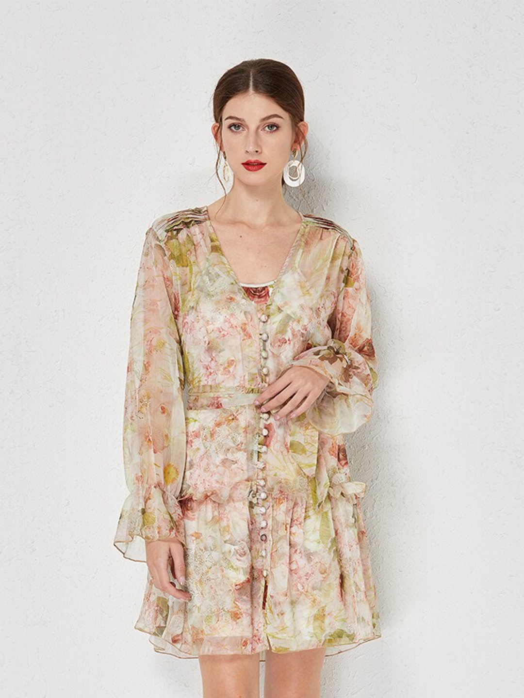 

JC Collection Multicoloured Floral Dress, Multi