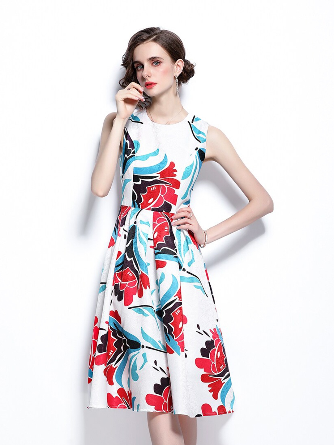

JC Collection Multicoloured Floral Dress, Multi