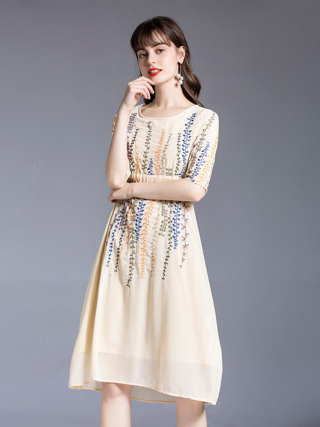 

JC Collection Beige Dress