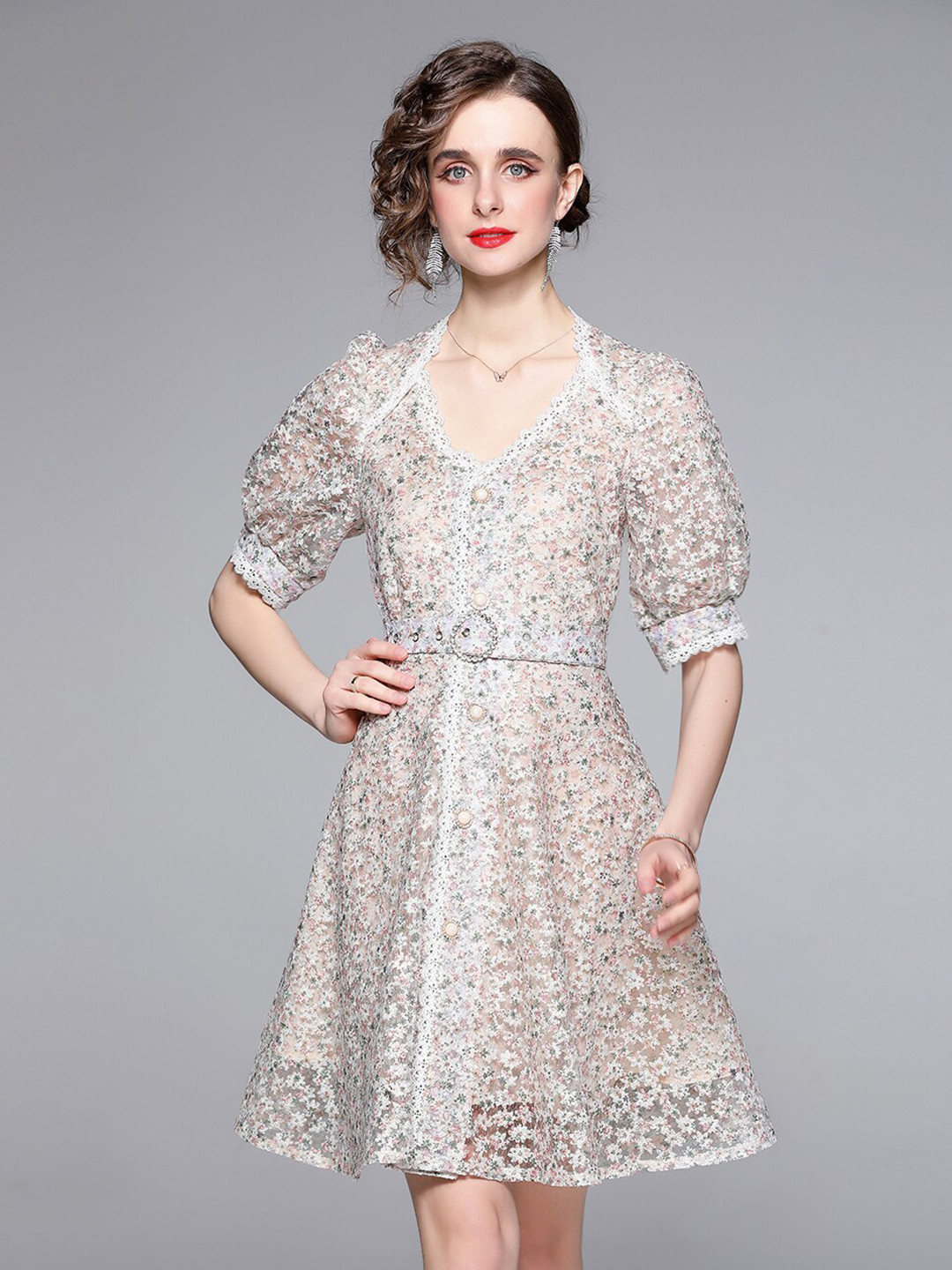 

JC Collection Multicoloured Floral Dress, Multi