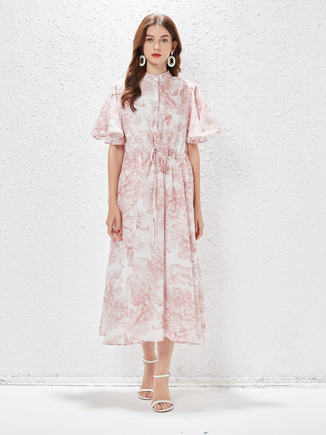 

JC Collection Pink Floral Midi Dress