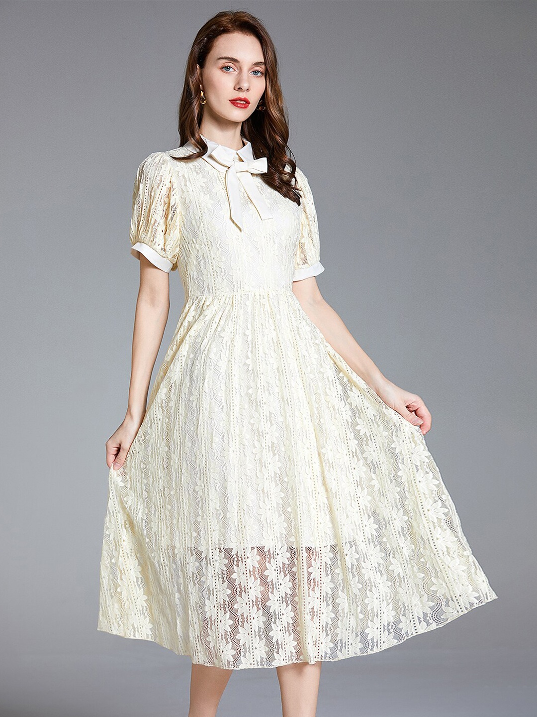 

JC Collection Multicoloured Ethnic Motifs Midi Dress, Multi