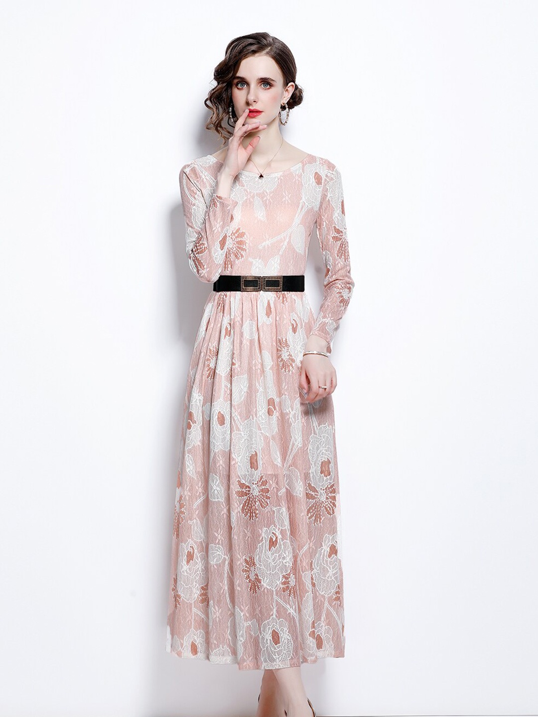 

JC Collection Pink Floral Maxi Dress