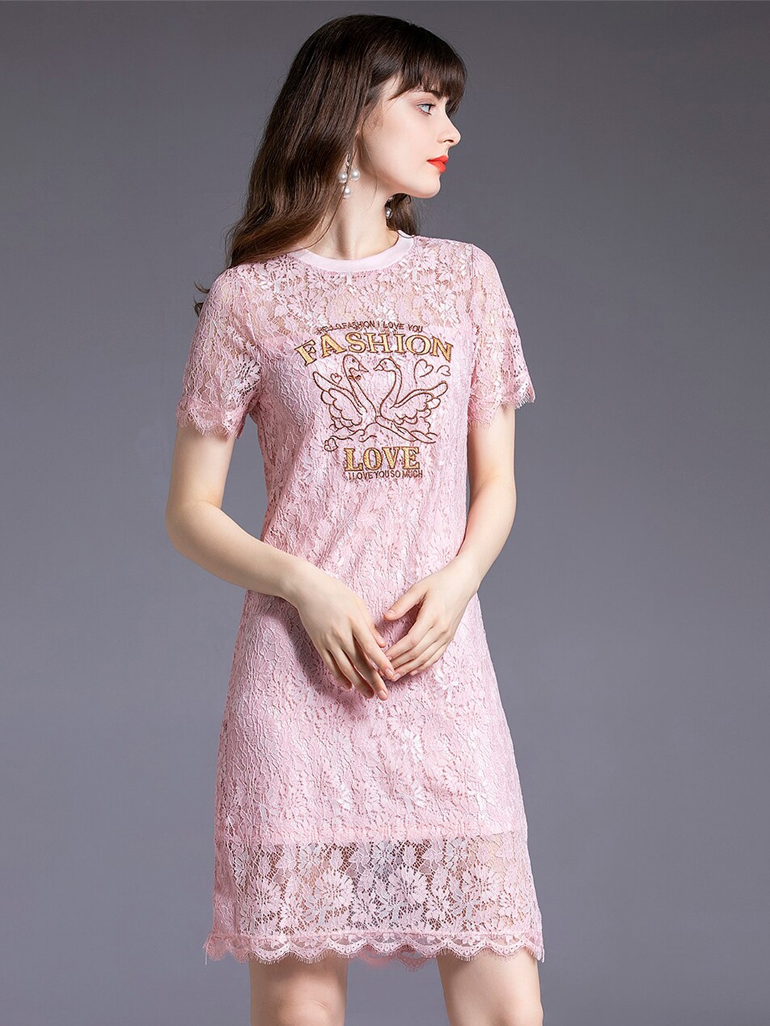 

JC Collection Pink Sheath Dress
