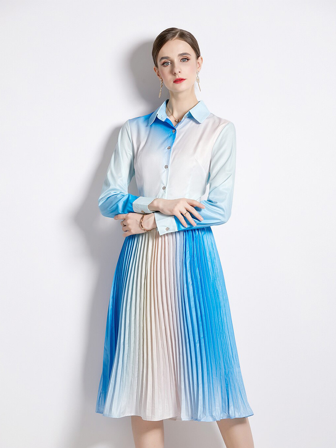 

JC Collection Blue Midi Dress