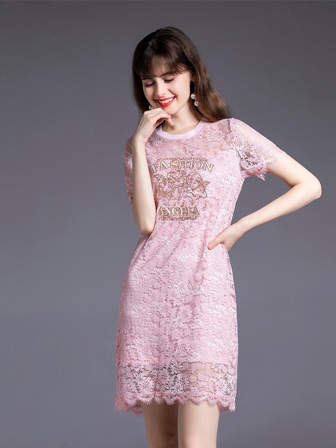

JC Collection Pink Sheath Dress