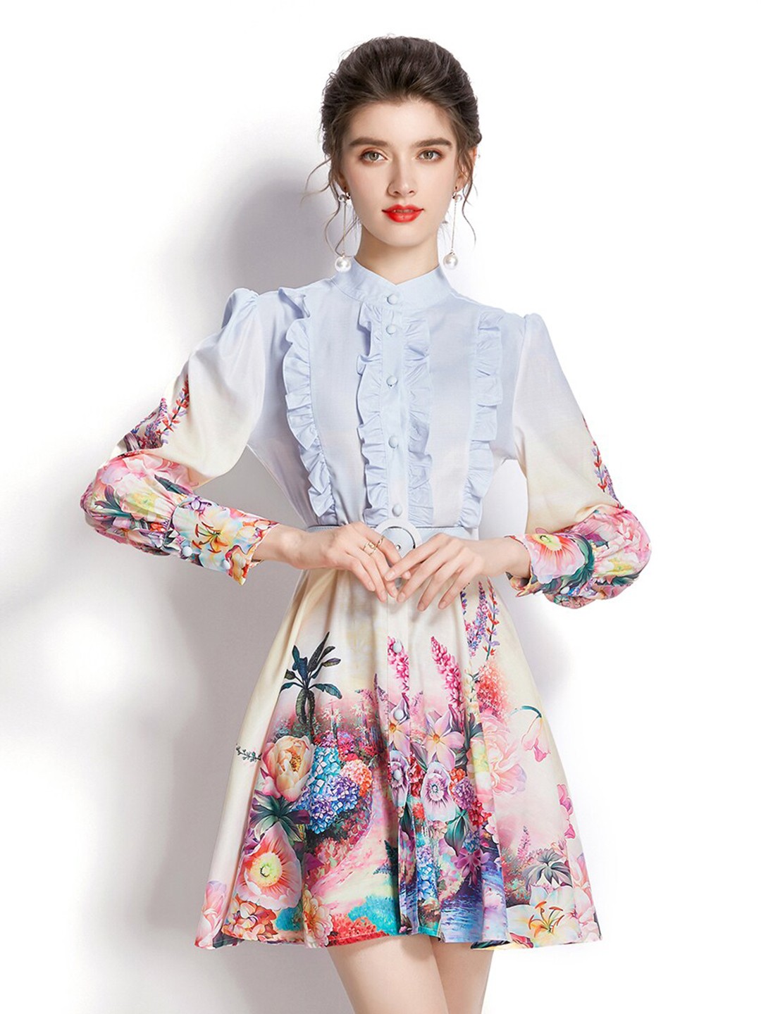 

JC Collection Multicoloured Floral Mini Dress, Multi