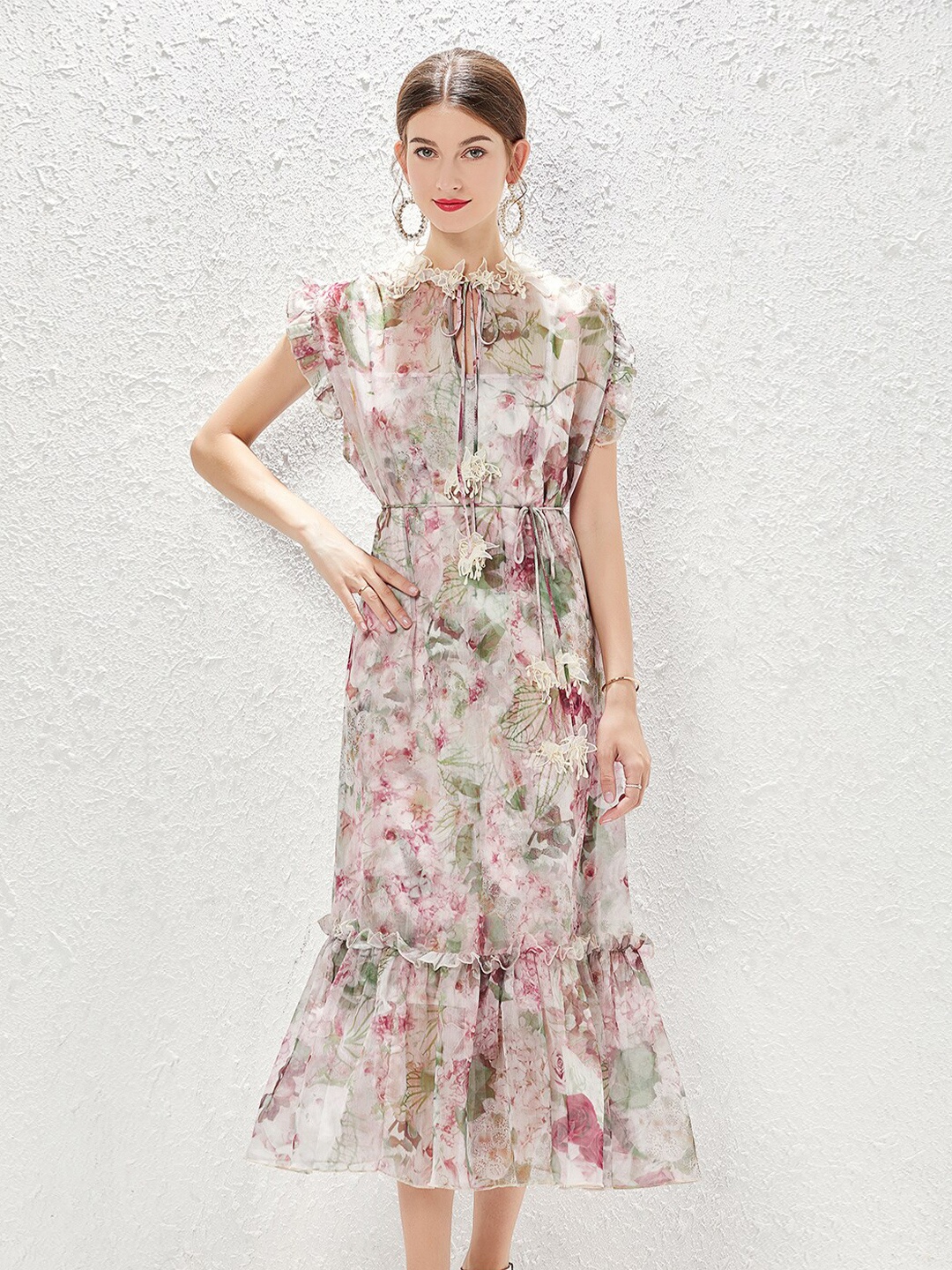 

JC Collection Multicoloured Floral Midi Dress, Multi