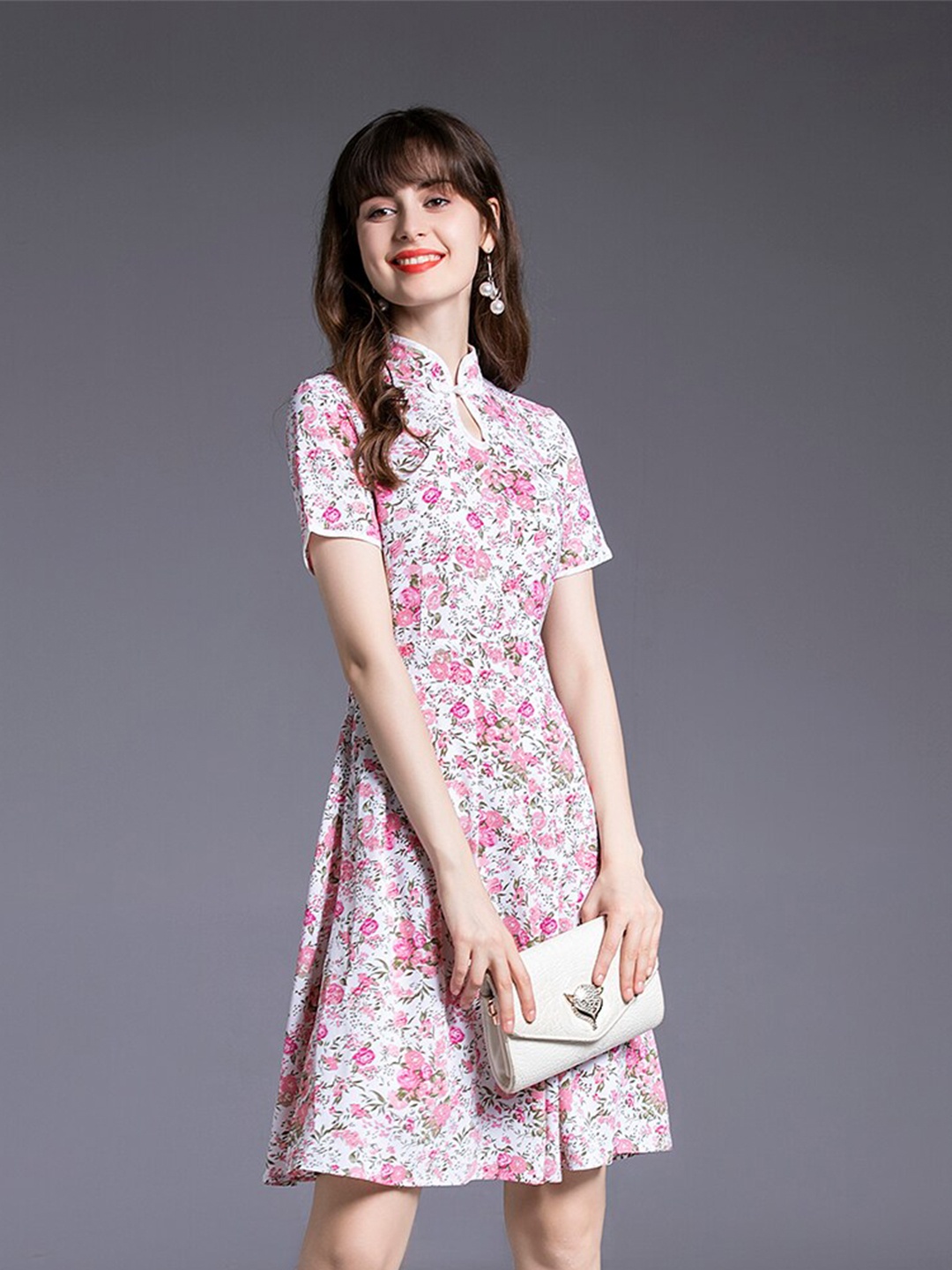 

JC Collection Pink Floral Dress