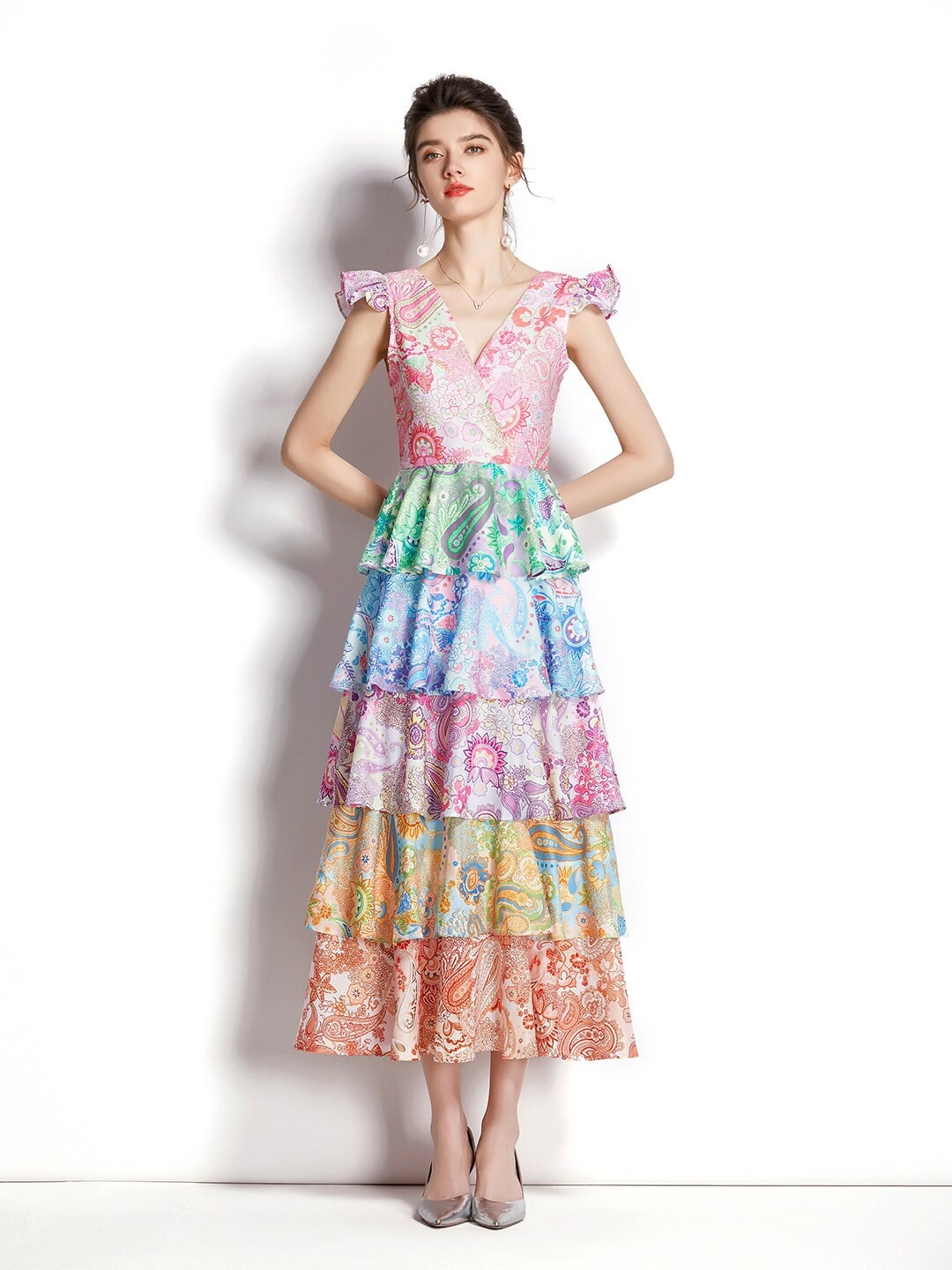 

JC Collection Multicoloured Floral Maxi Dress, Multi