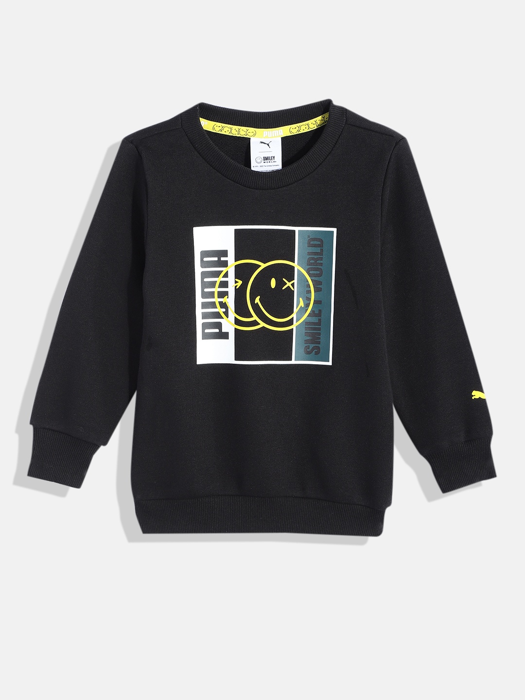 

Puma Kids Smiley World Printed Sweatshirt, Black