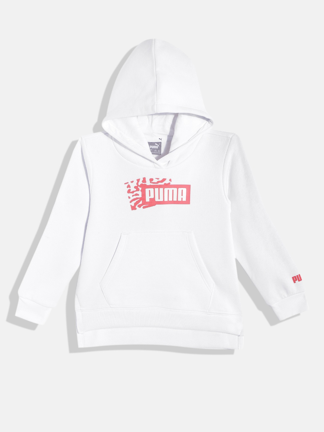 

Puma Girls Regular Fit Brand Logo Printed Hooded Alpha Sweatshirt, White