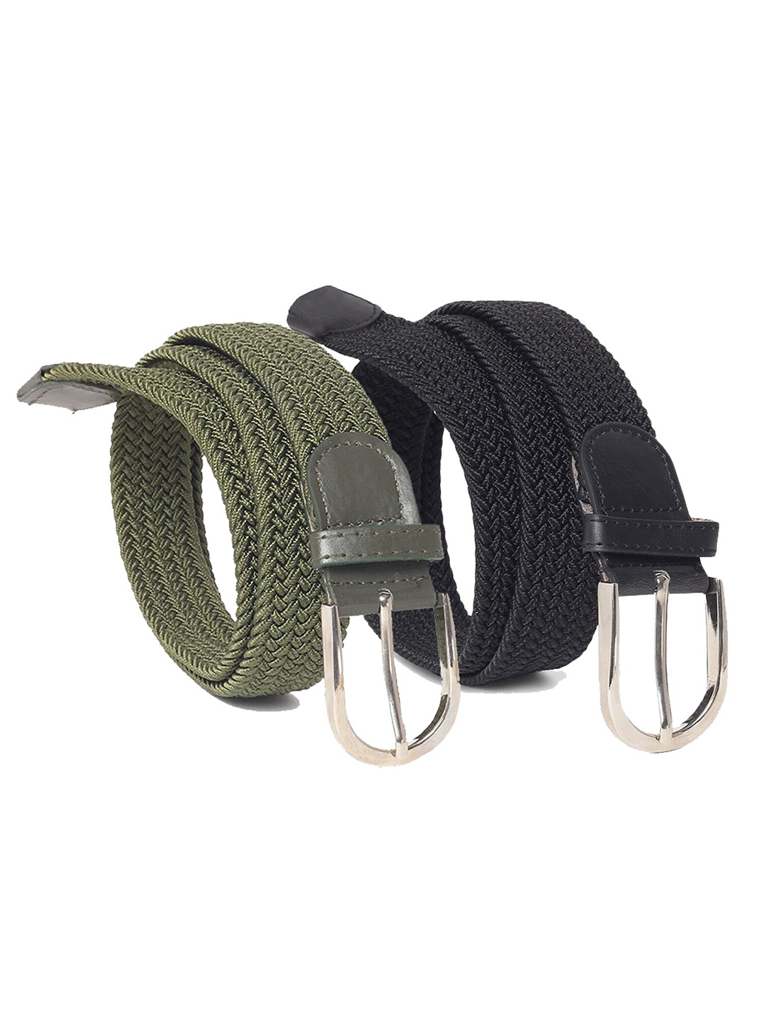 

Kastner Set of 2 Unisex Black Braided Belt