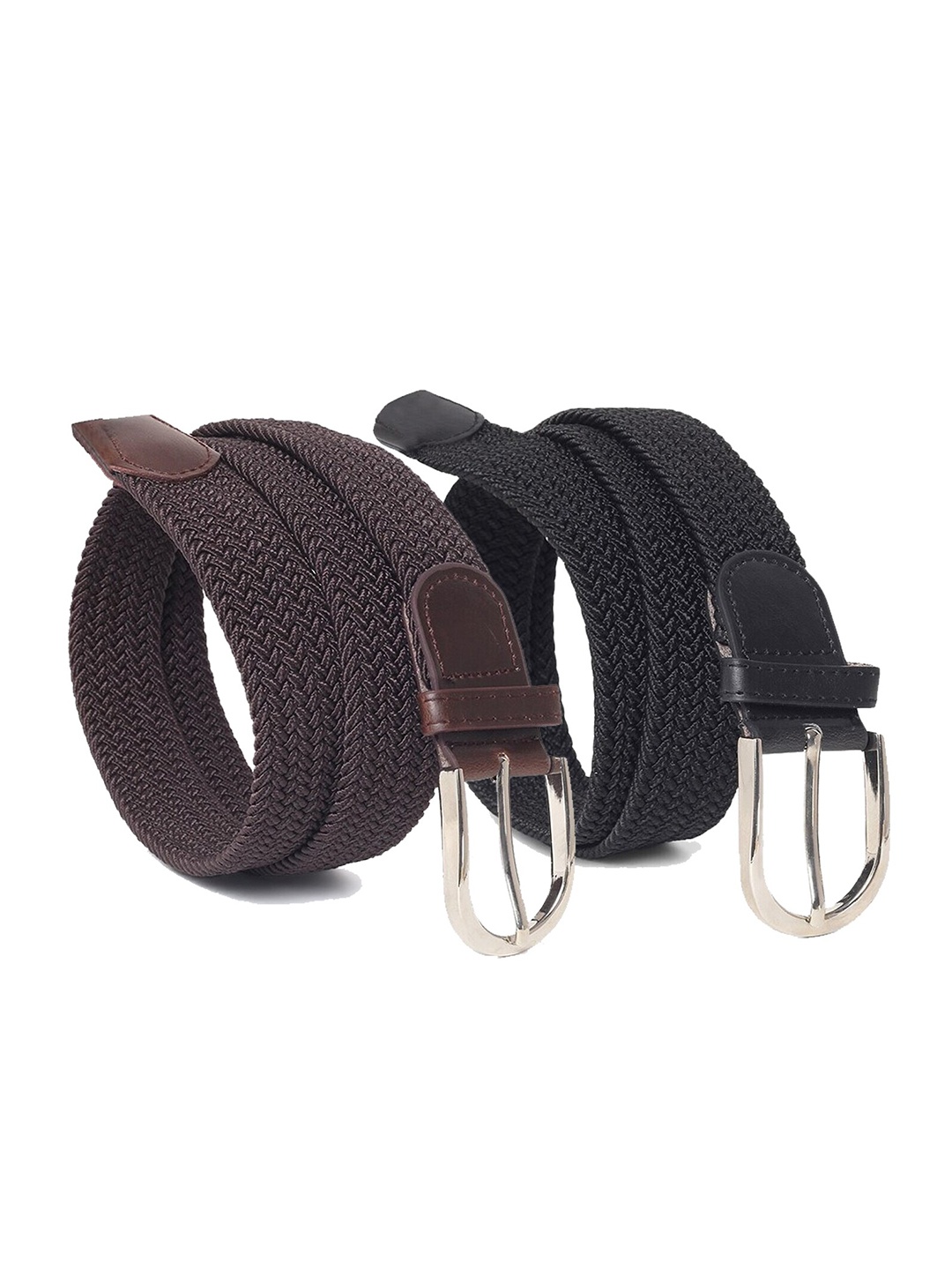 

Kastner Unisex Set Of 2 Braided Belts, Black