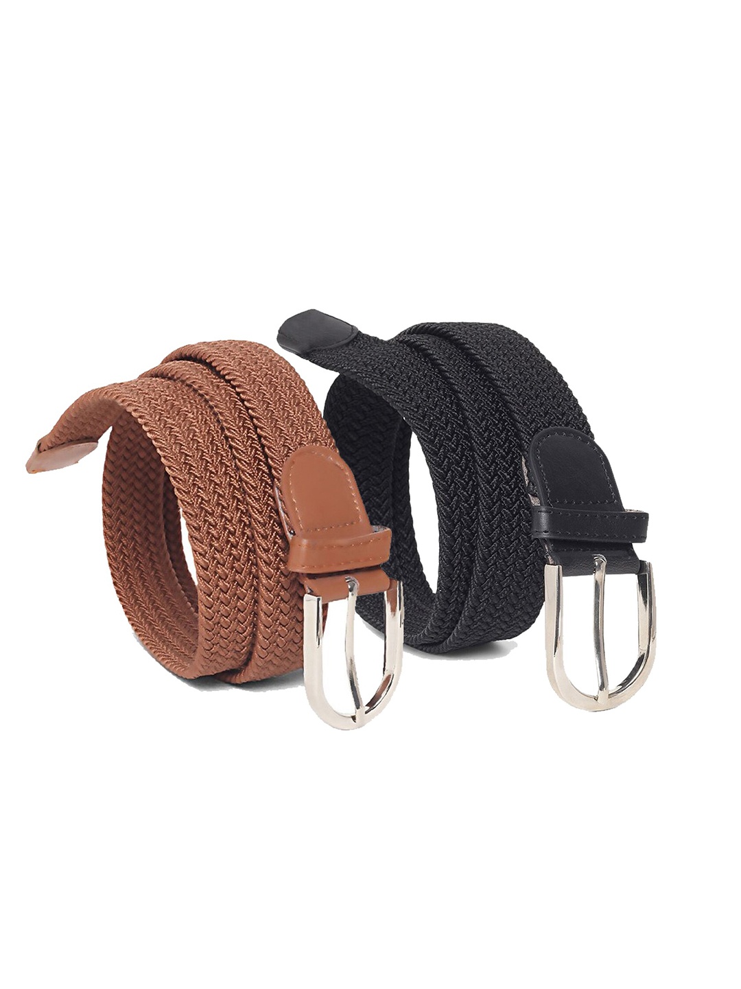 

Kastner Unisex Set Of 2 Braided Belt, Black