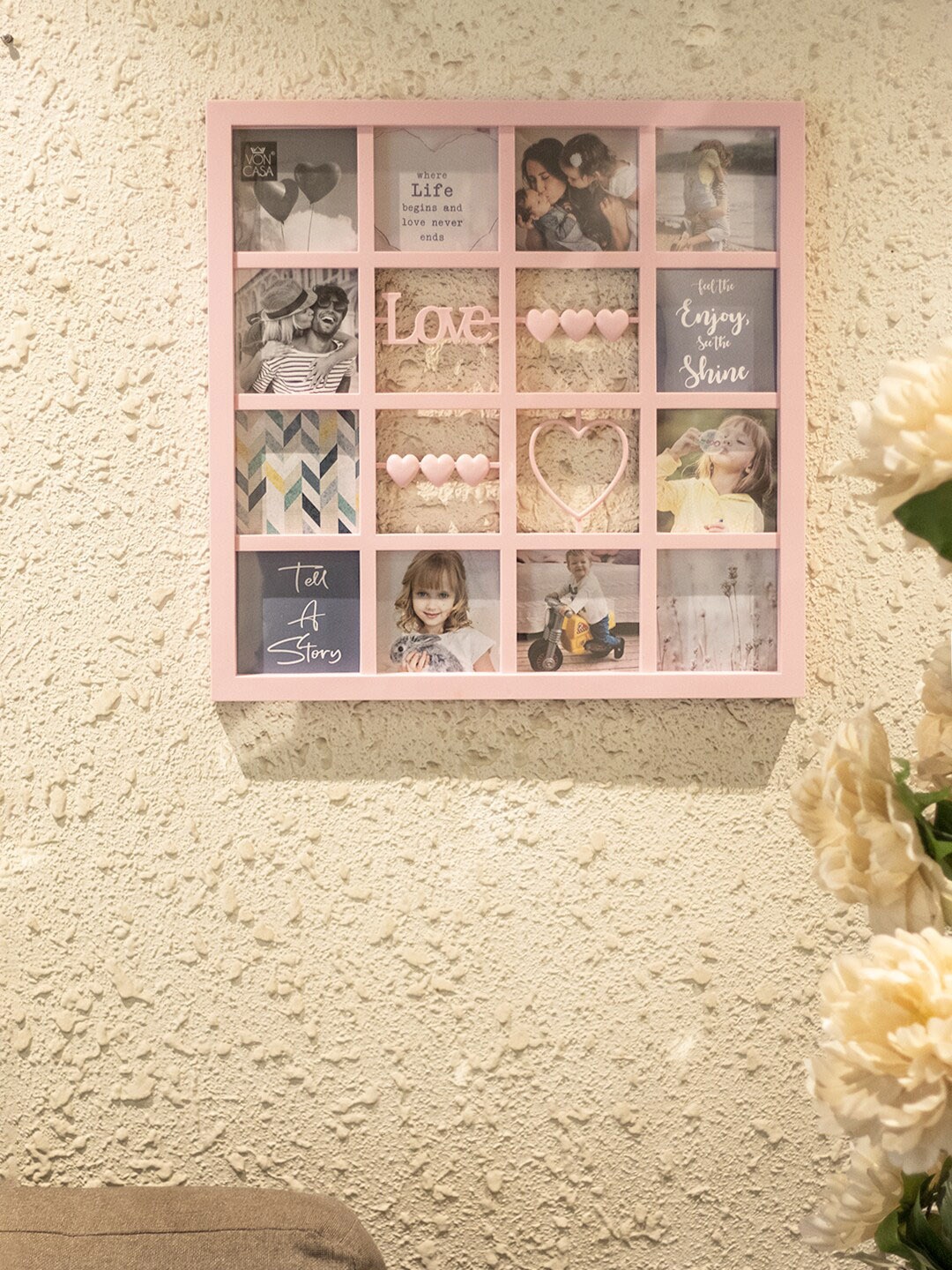 

MARKET99 Pink Solid Wall Photo Frame