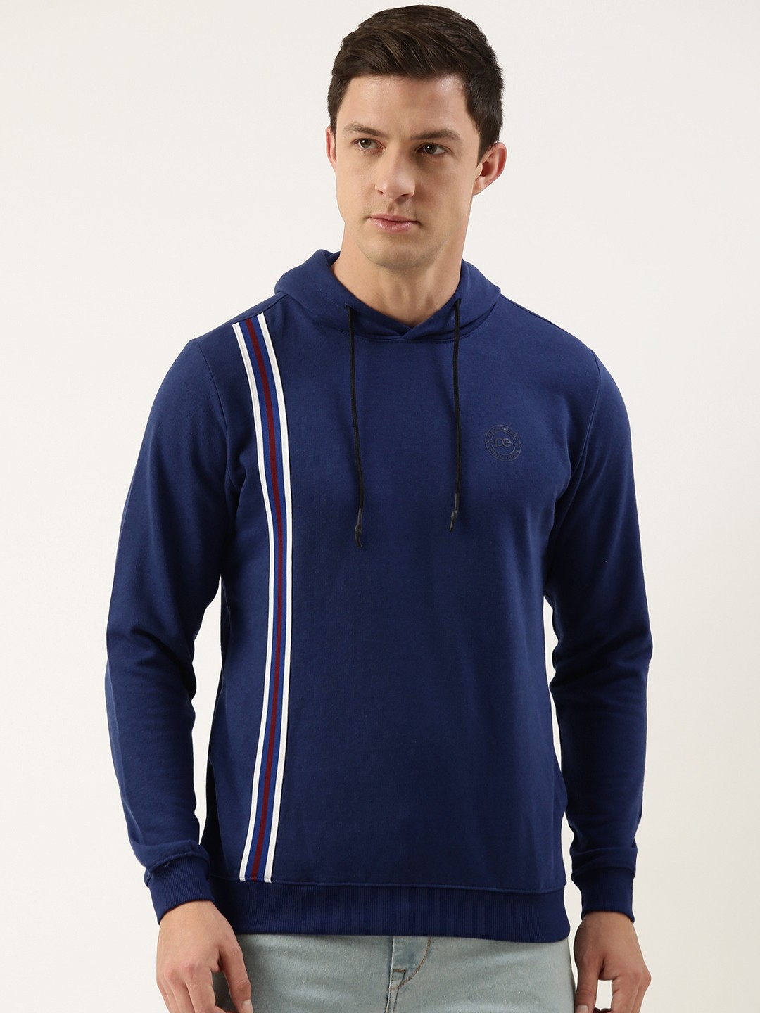 

Peter England Men Solid Sweatshirt, Navy blue