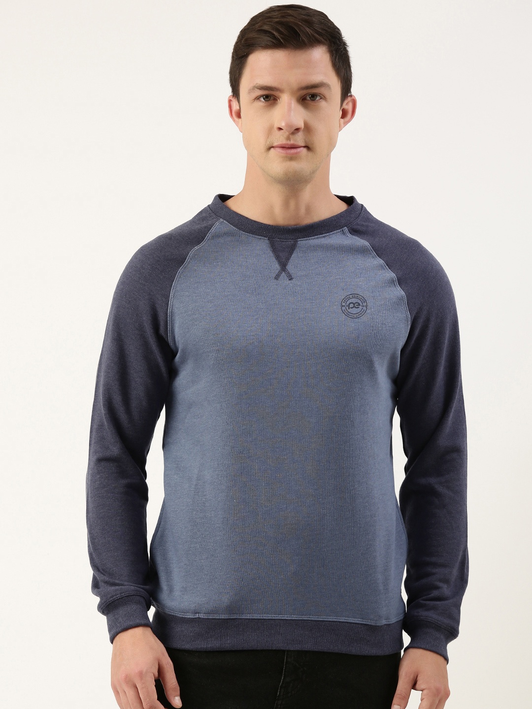 

Peter England Men Solid Sweatshirt, Blue