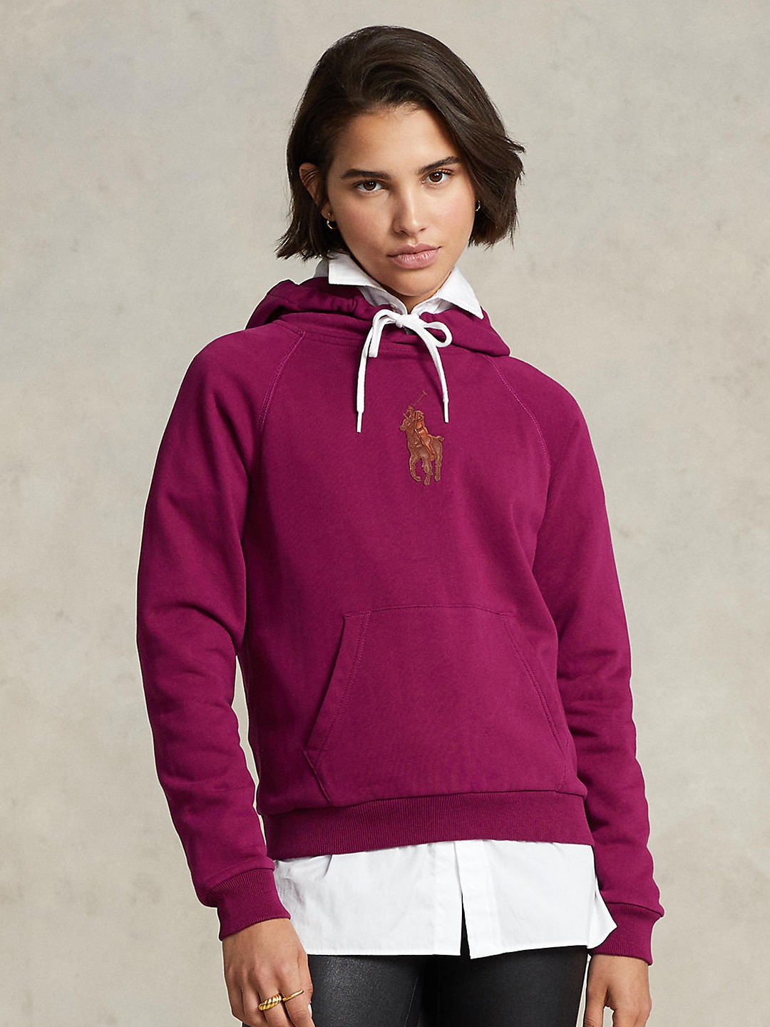 

Polo Ralph Lauren Women Solid Cotton Sweatshirts, Purple