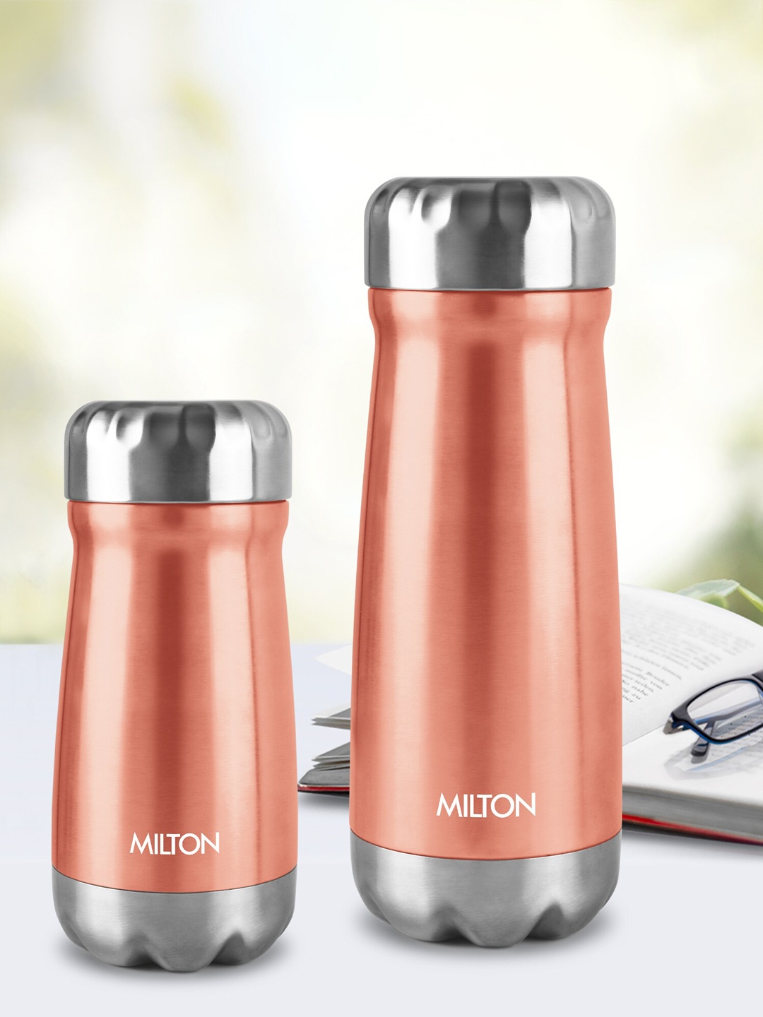 

Milton Rose Gold All Rounder 650 Thermosteel Hot & Cold Flask 610 ml, Bronze