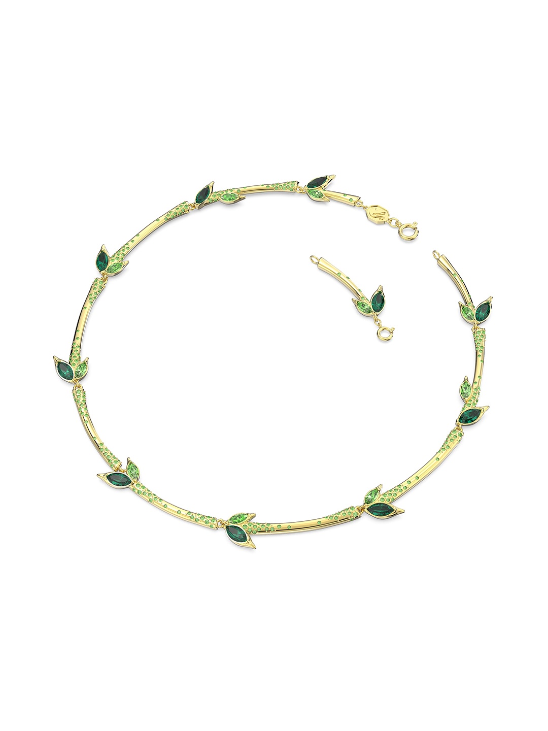 

SWAROVSKI Women Green Necklace and Chains, Gold