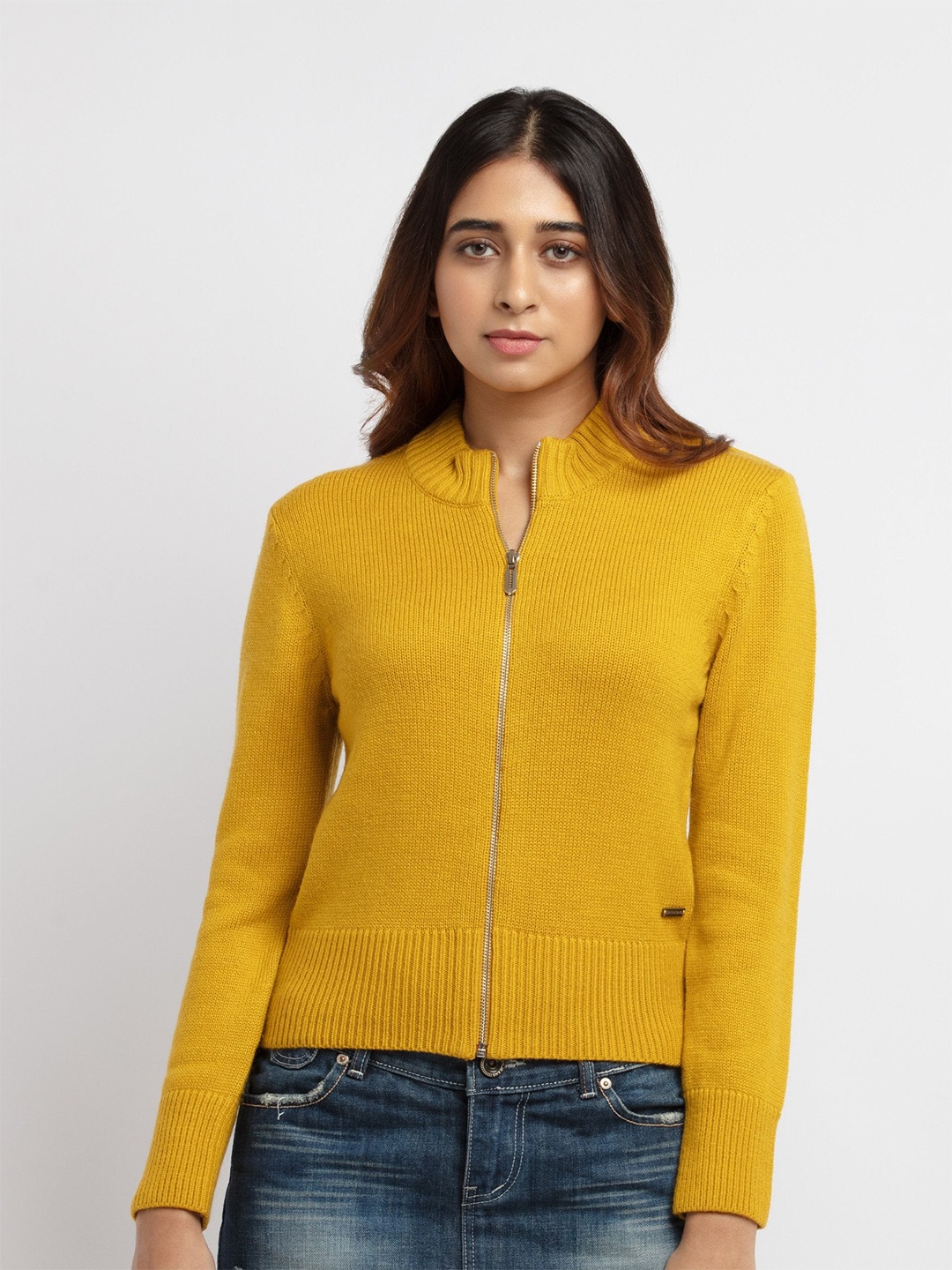 

Status Quo Women Mustard Cardigan
