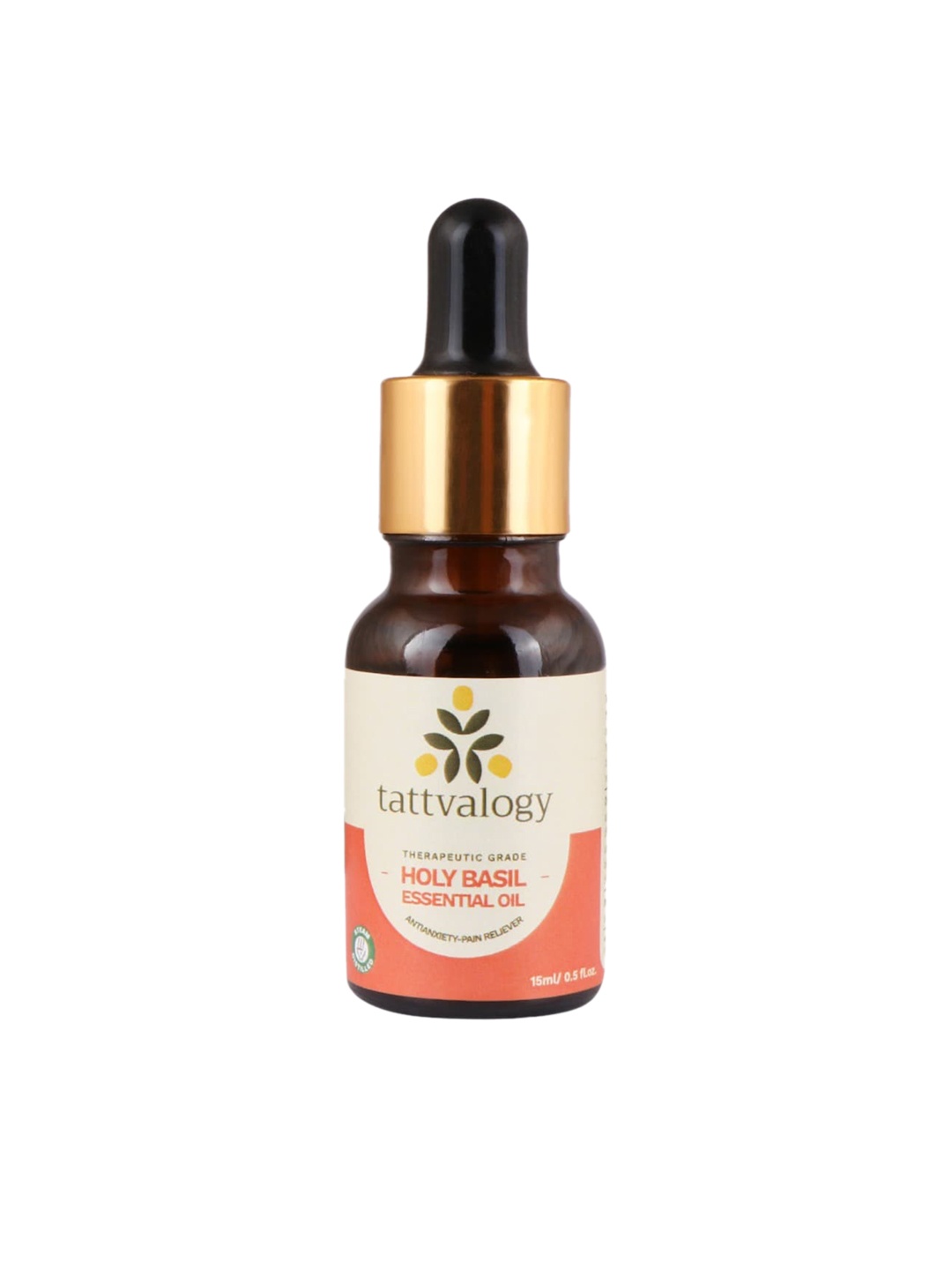 

Tattvalogy Therapeutic Grade Holy Basil Essential Oil - 15 ml, White
