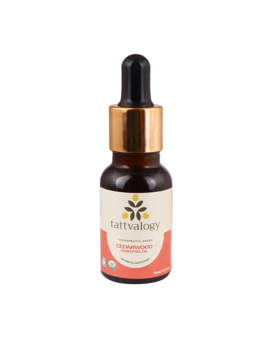 

Tattvalogy Antiseptic & Antifungal Cedarwood Essential Oil Therapeutic Grade - 15ml, White