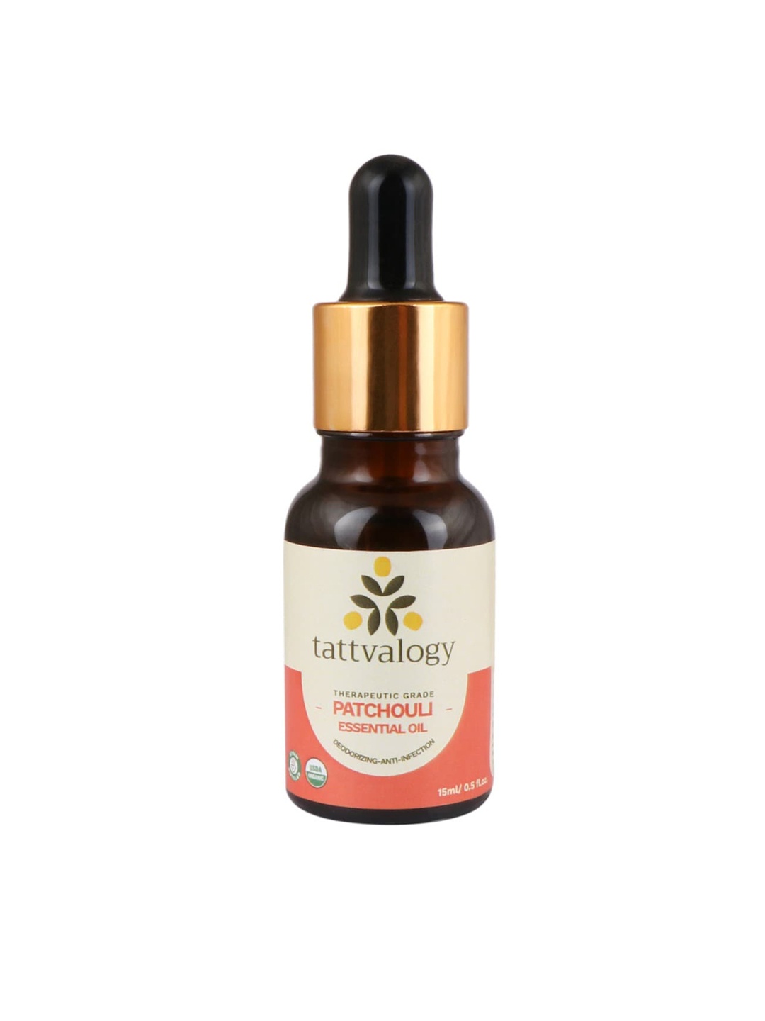 

Tattvalogy Therapeutic Grade Organic Patchouli Essential Oil - 15 ml, White
