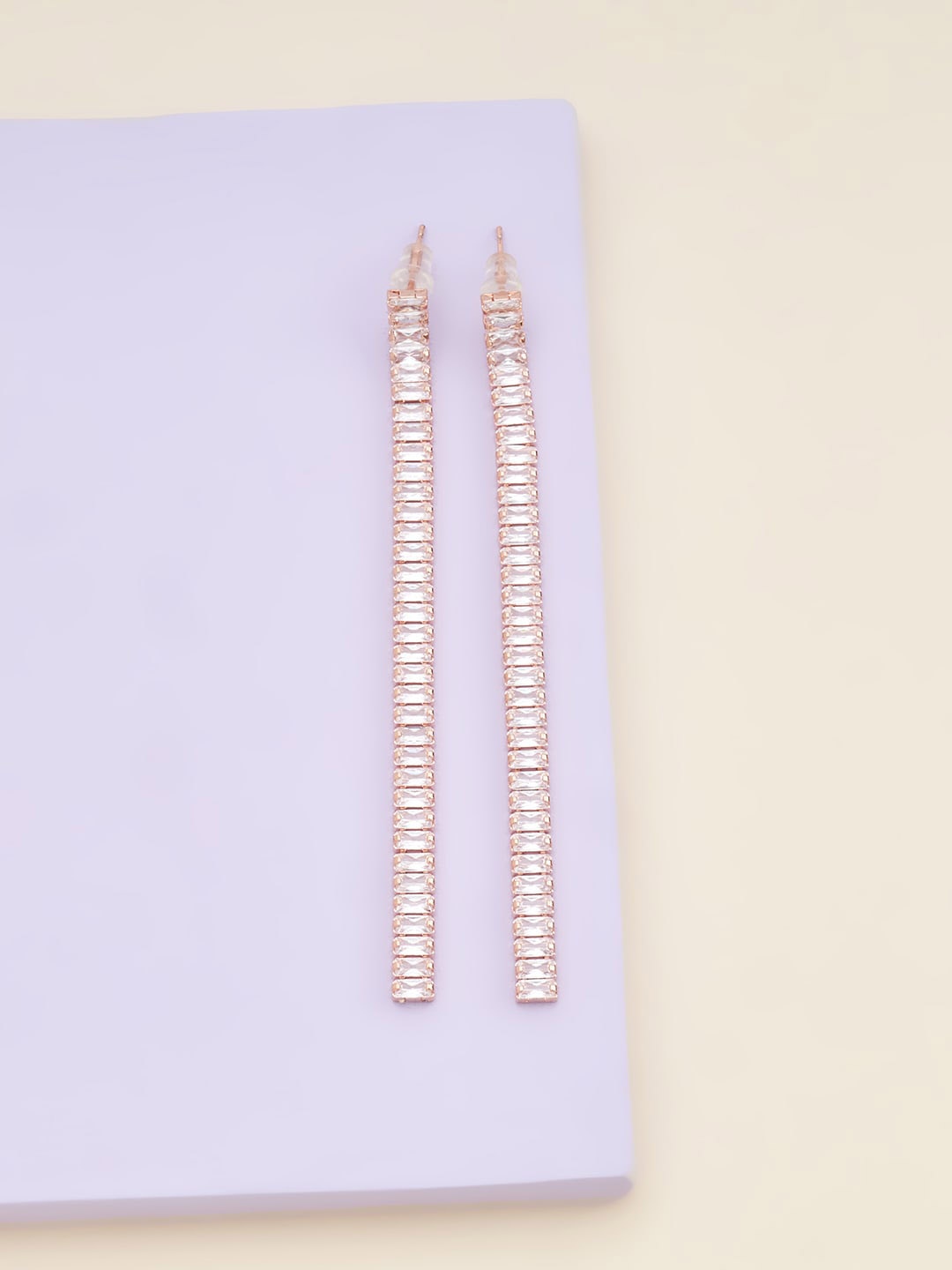 

Kushal's Fashion Jewellery White Contemporary Drop Earrings