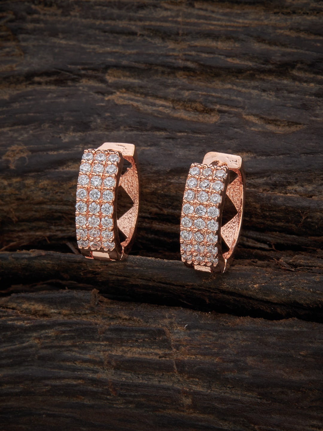 

Kushal's Fashion Jewellery White Circular Studs Earrings