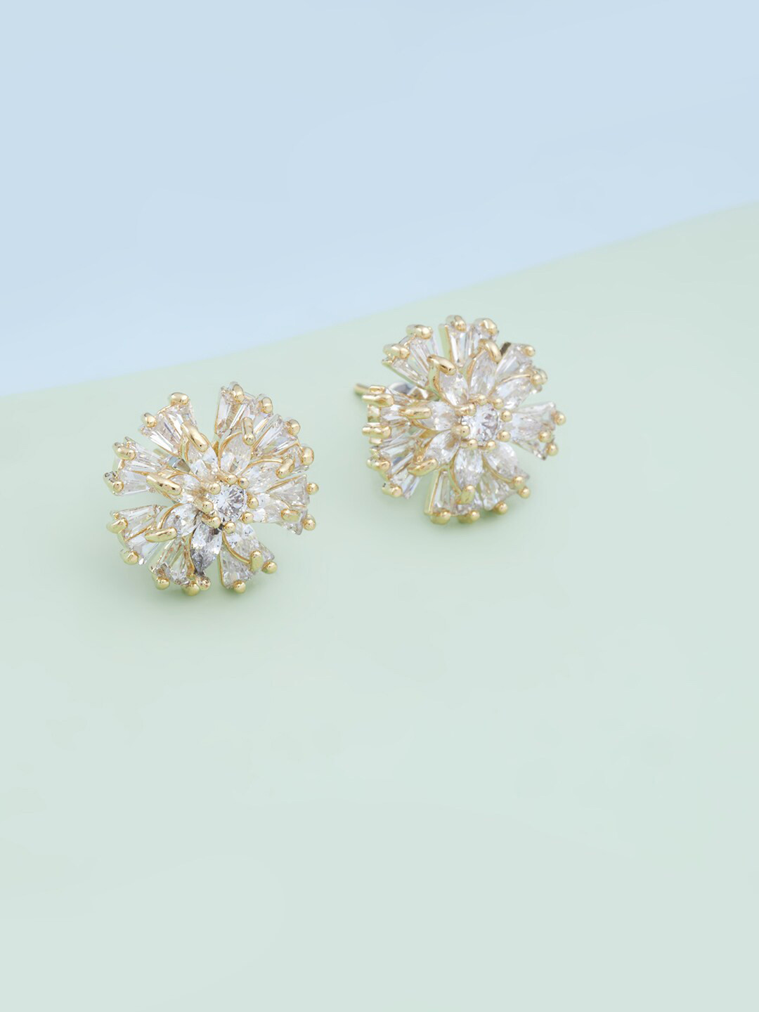 

Kushal's Fashion Jewellery White Floral Drop Earrings