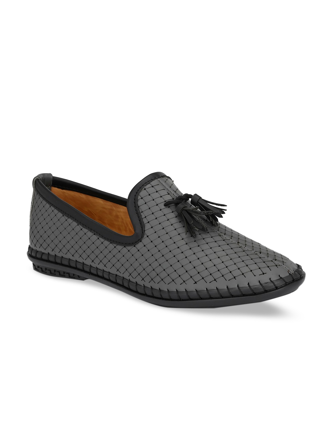 

Prolific Men Woven Design Loafers, Grey