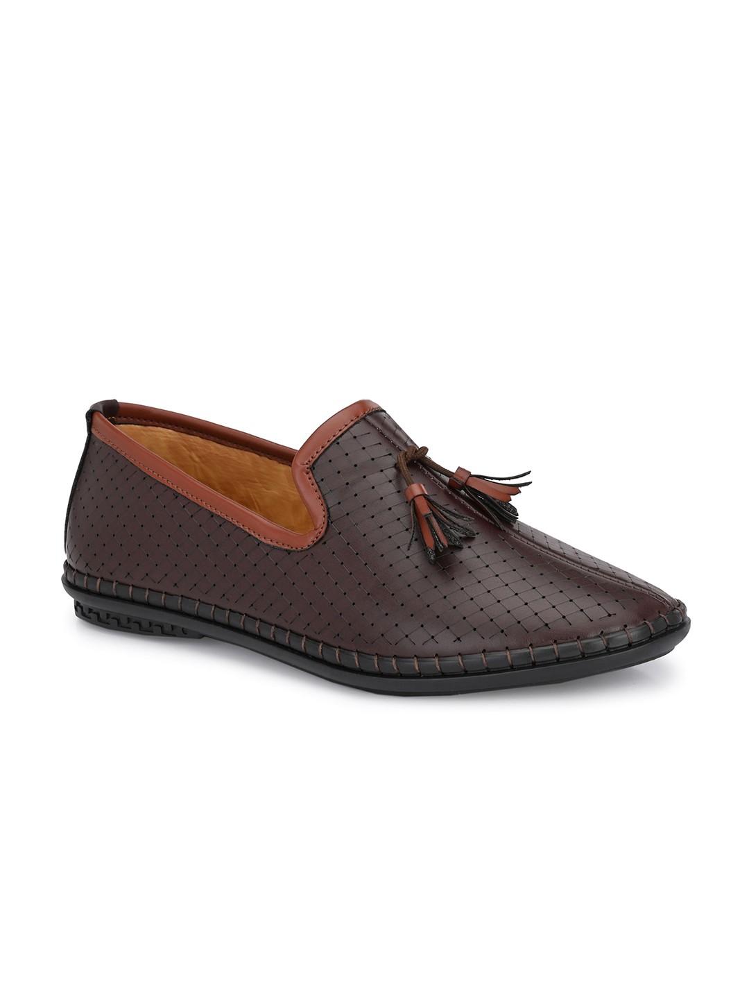 

Prolific Men Textured Loafers, Brown