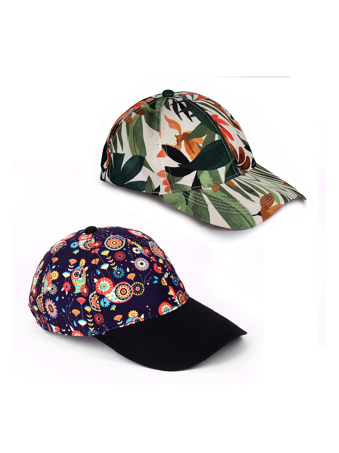 

Knotyy Unisex Green & Blue Printed Snapback Cap